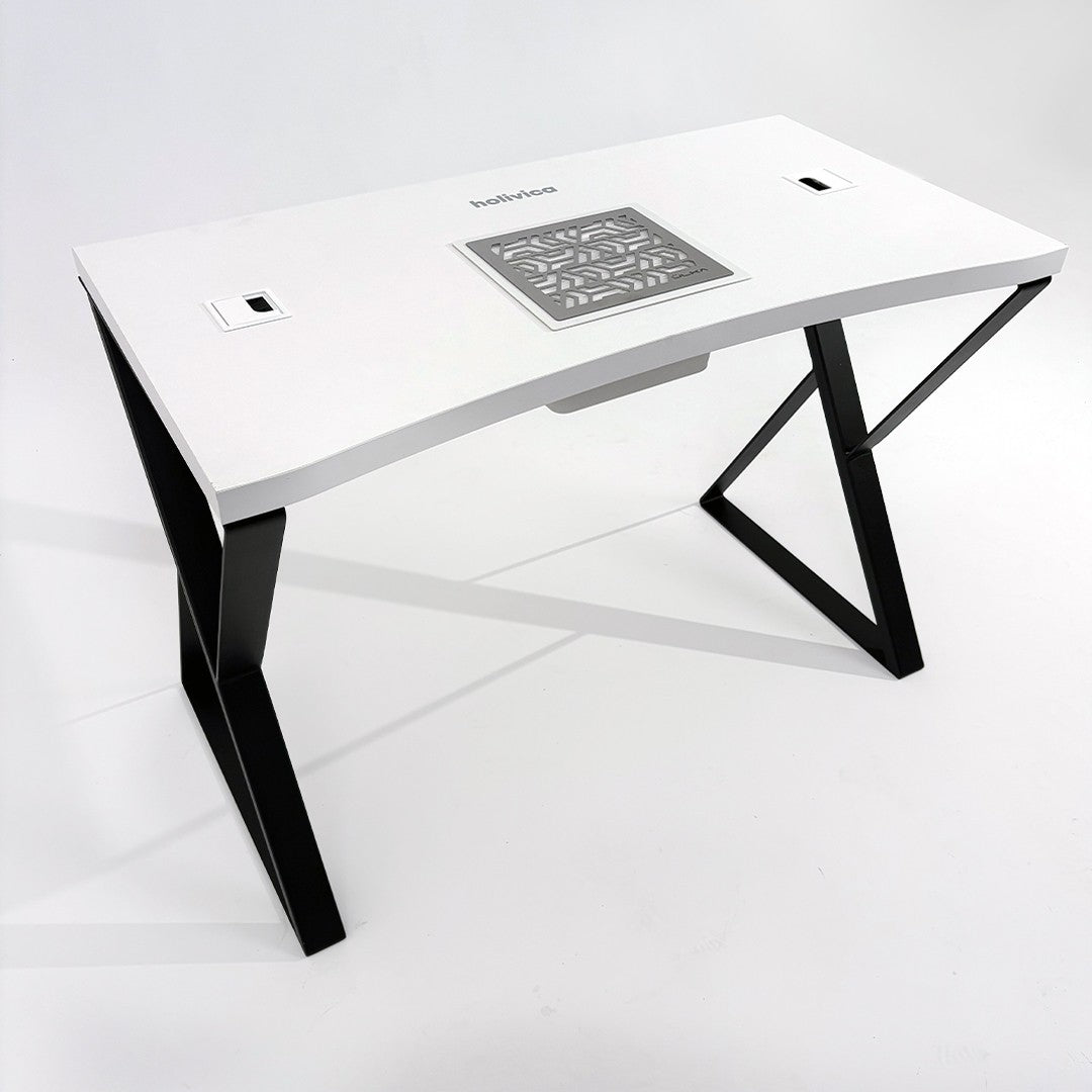 Holivica manicuretafel met een uitsparing voor een stofafzuiger