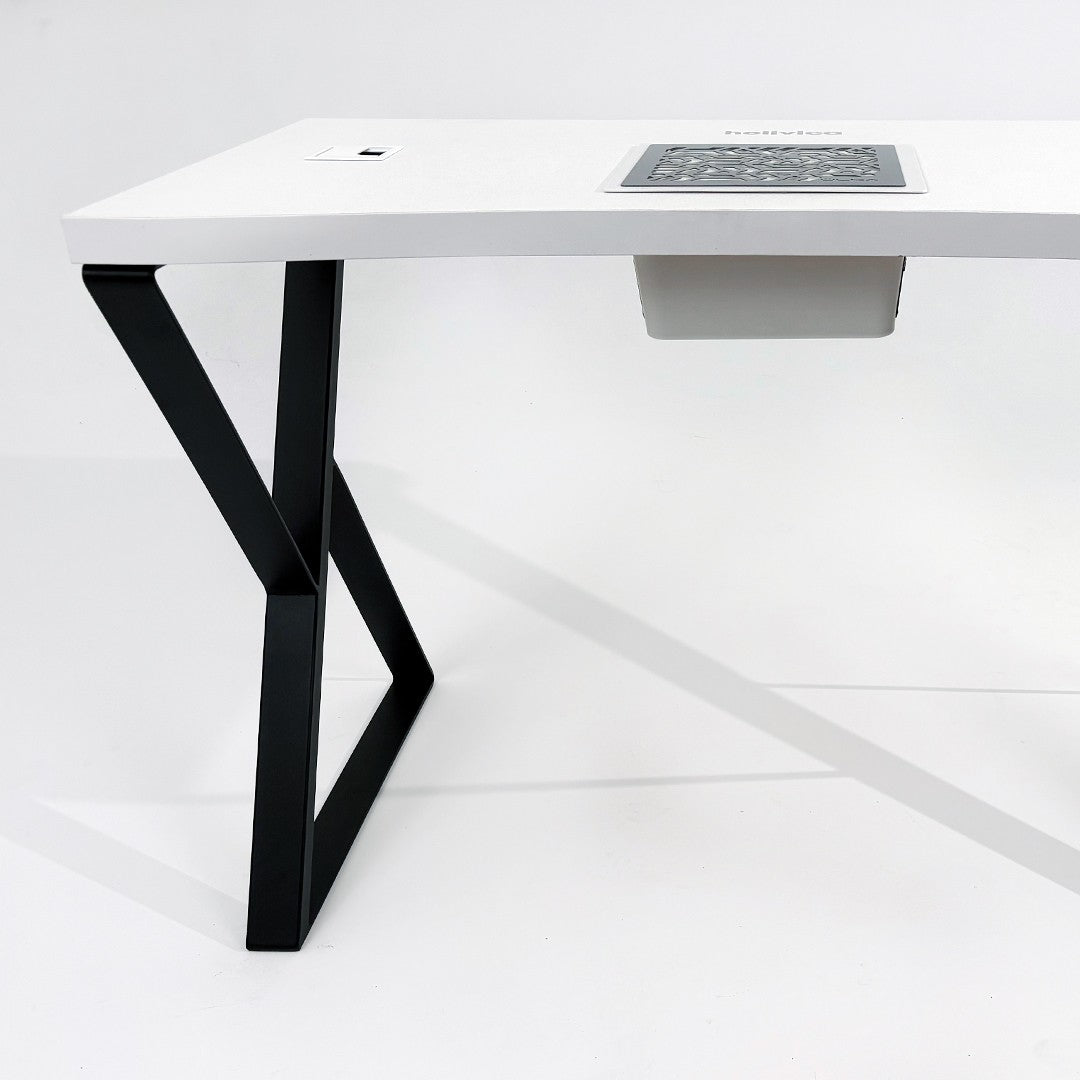 Holivica manicuretafel met een uitsparing voor een stofafzuiger