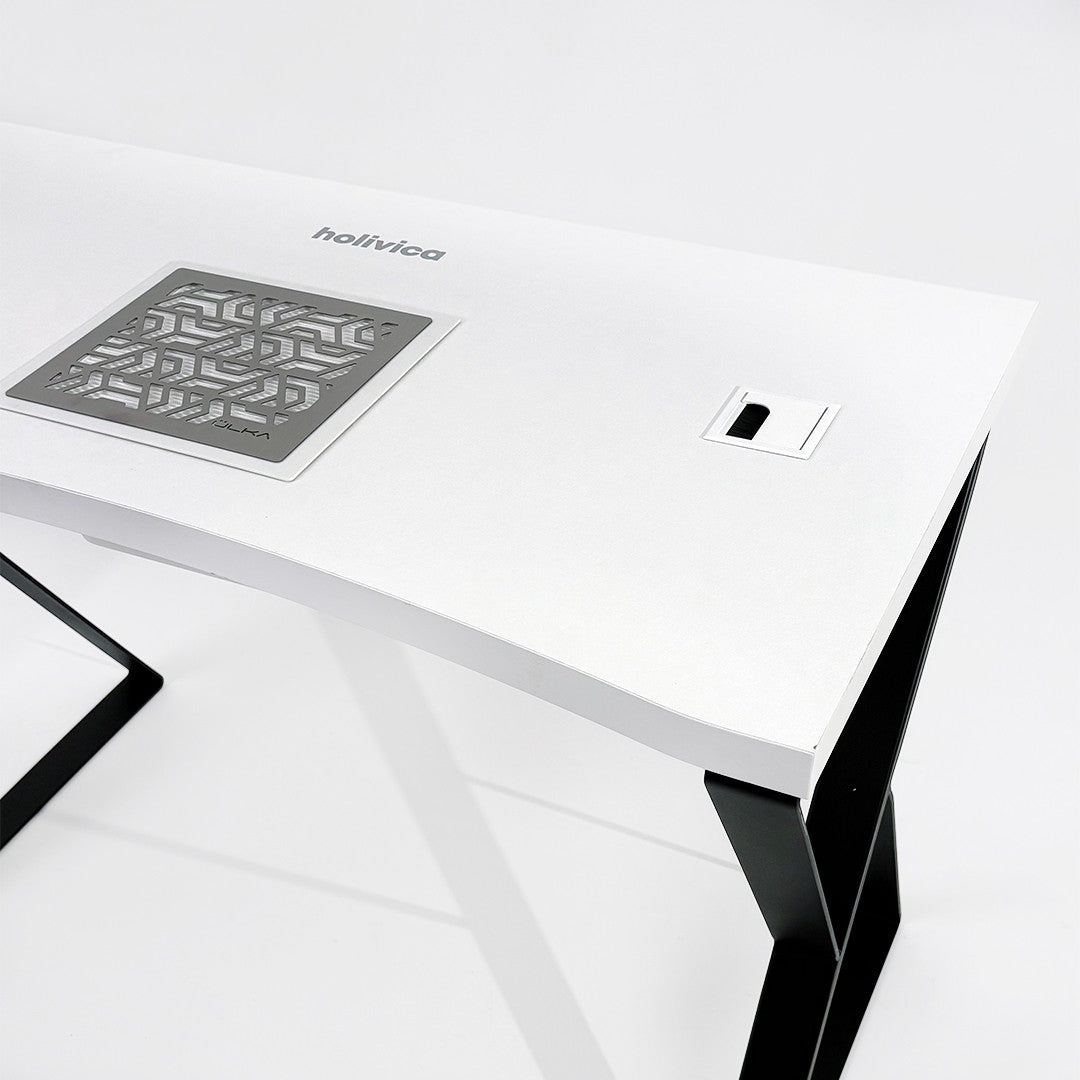 Holivica manicuretafel met een uitsparing voor een stofafzuiger